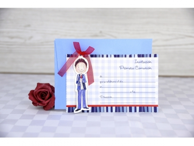 Faire part baptême garçon 208051