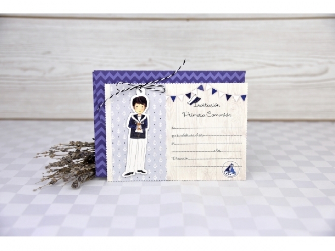 Faire part baptême garçon 208071