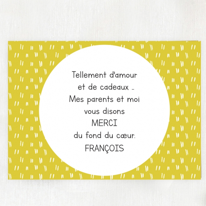 Carte remerciement nassance RE216003