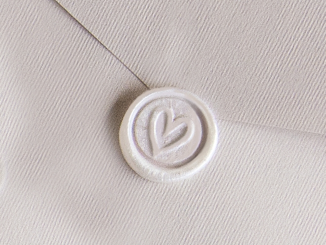 CACHET DE CIRE BLANC