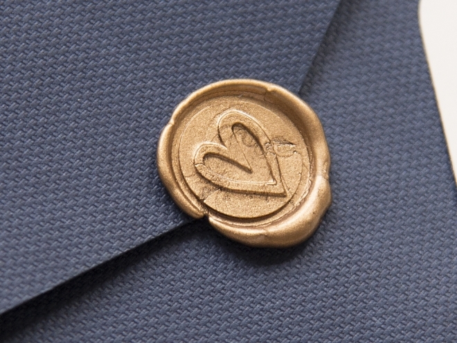 CACHET DE CIRE DORÉ