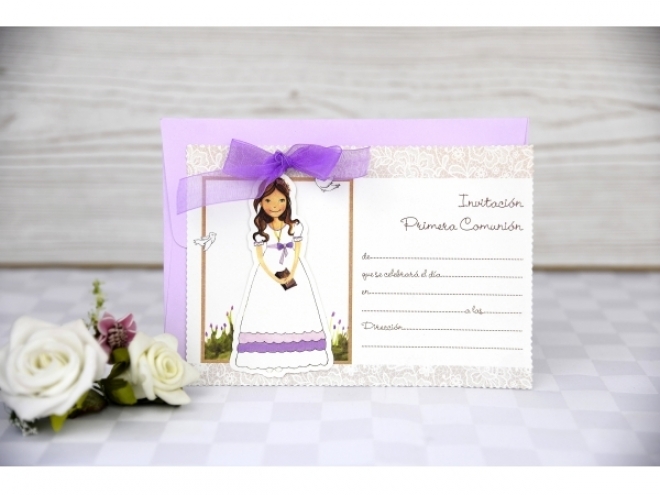 Faire part baptême fille 208041