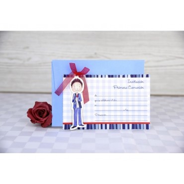 Faire part baptême garçon 208051