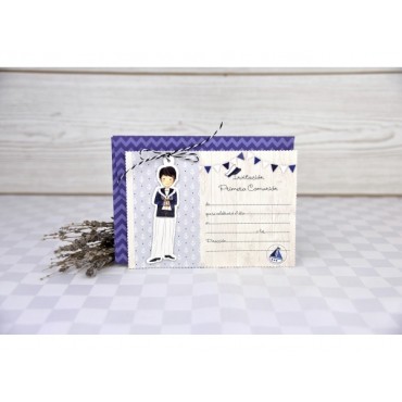 Faire part baptême garçon 208071