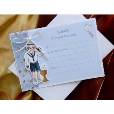 Faire part baptême garçon 206181