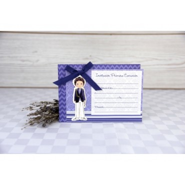 Faire part baptême garçon 208031