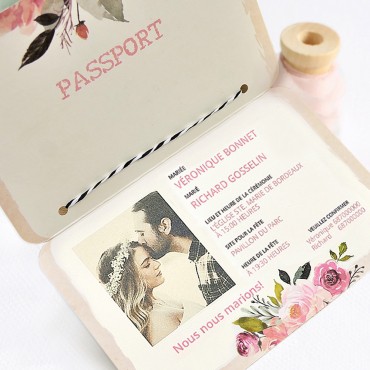 Faire-part mariage  Travel 39701