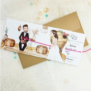 Faire part mariage moderne 39901