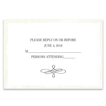 Tarjeta a juego con la invitación