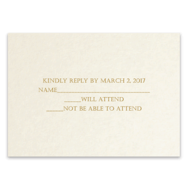 Tarjeta a juego con la invitación