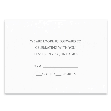 Tarjeta a juego con la invitación