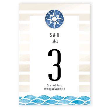 Número de mesa a juego con la invitación