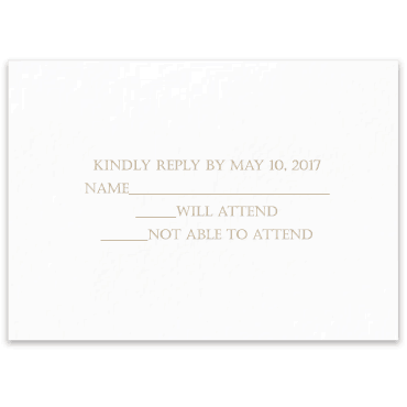 Tarjeta a juego con la invitación