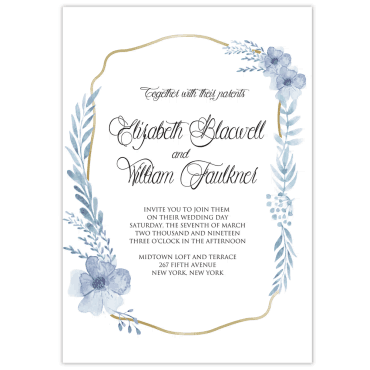 Tarjeta a juego con la invitación