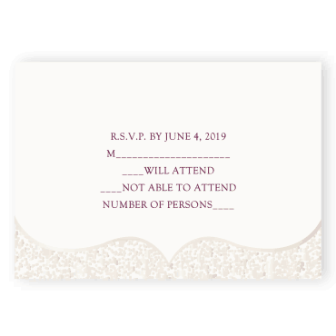 Tarjeta a juego con la invitación