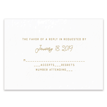 Tarjeta a juego con la invitación