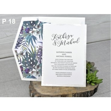 Tarjeta a juego con la invitación