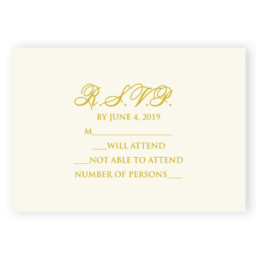 Tarjeta a juego con la invitación