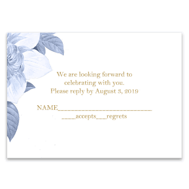 Tarjeta a juego con la invitación