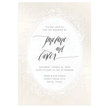 Tarjeta a juego con la invitación