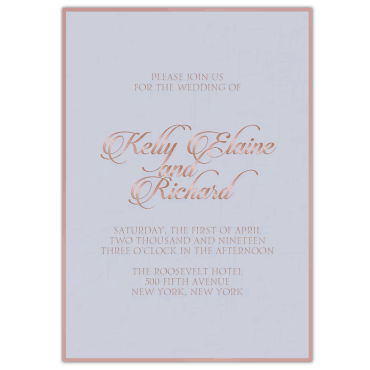 Tarjeta a juego con la invitación