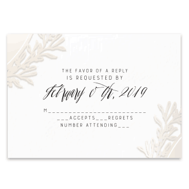 Tarjeta a juego con la invitación