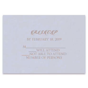 Tarjeta a juego con la invitación