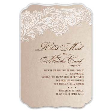 Tarjeta a juego con la invitación