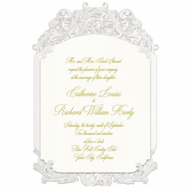 Tarjeta a juego con la invitación