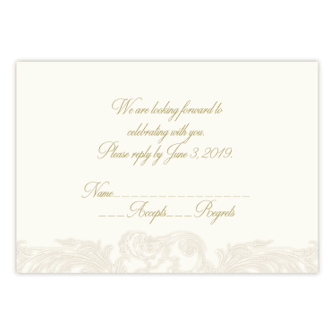 Tarjeta a juego con la invitación