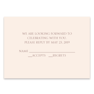 Tarjeta a juego con la invitación