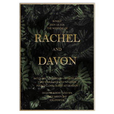 Tarjeta a juego con la invitación