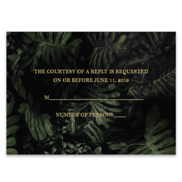 Tarjeta a juego con la invitación