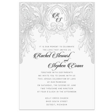 Tarjeta a juego con la invitación