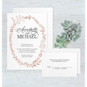 Tarjeta a juego con la invitación