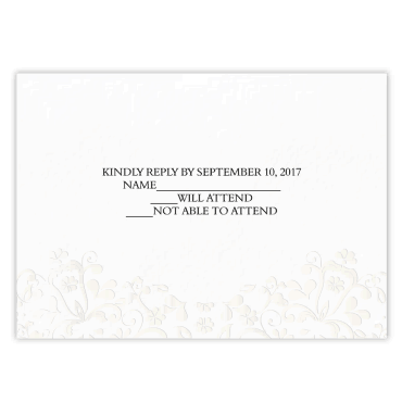 Tarjeta a juego con la invitación