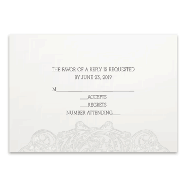 Tarjeta a juego con la invitación