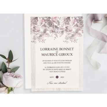 Carte invitation 49320