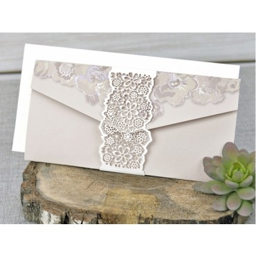 Response Card Bound in Lace