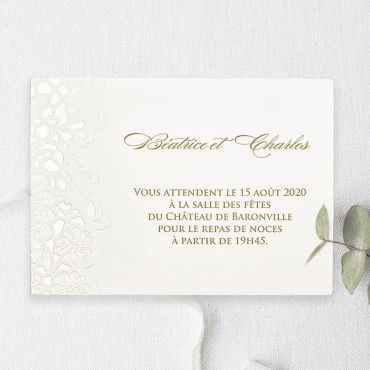 Faire-part mariage laser 39707