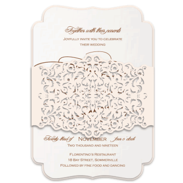 Tarjeta a juego con la invitación