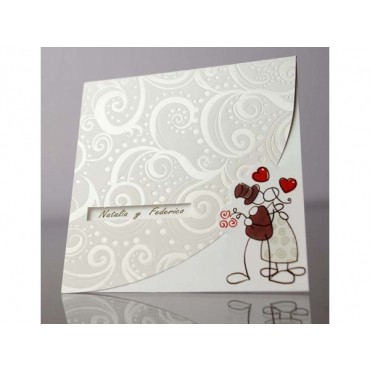 Carte invitation mariage 44929