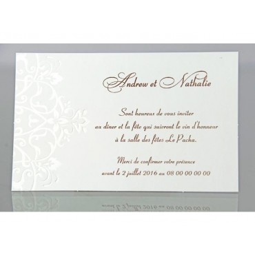 Carte invitation mariage 44931