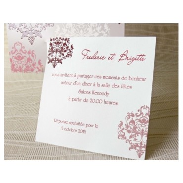 Carte invitation mariage  42810