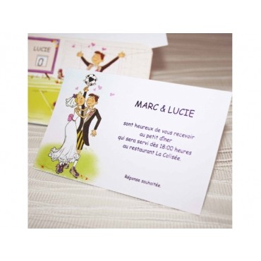 Carte invitation mariage 42803