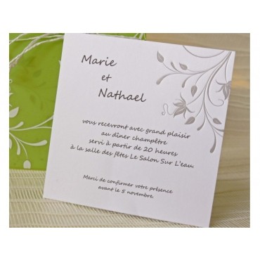 Carte invitation mariage 43705