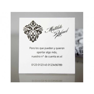 Carte invitation mariage 