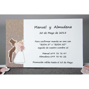 Carte invitation mariage 44948