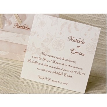 Carte invitation mariage 42801