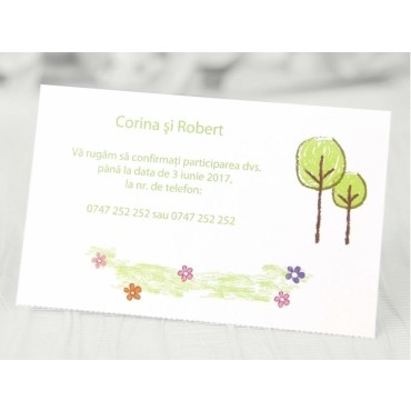 Carte invitation mariage 45601
